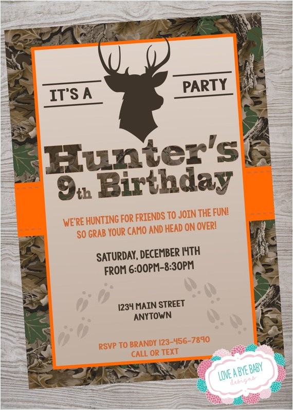 Deer Hunting Birthday Party Invitations Hunting Deer Camo Birthday Baby Shower Party Invitation Deer Hunting Birthday Party Invitations Hunting Deer Camo Birthday Baby Shower Party Invitation