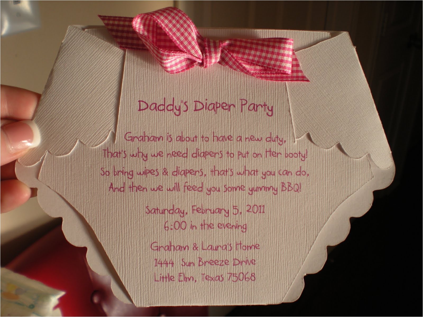 Diaper and Wipes Party Invites Yours and Mine Daddy 39 S Diaper Party