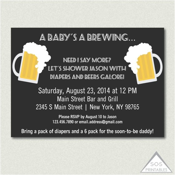 Diaper Party Invitations for Men Diaper and Beer Party Invitation Men 39 S Shower by sosprintables Diaper Party Invitations for Men Diaper and Beer Party Invitation Men 39 S Shower by sosprintables
