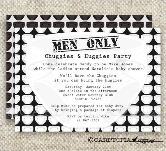 Diaper Party Invitations for Men Diaper Party Men Only Baby Shower Invitations Chuggies and Diaper Party Invitations for Men Diaper Party Men Only Baby Shower Invitations Chuggies and