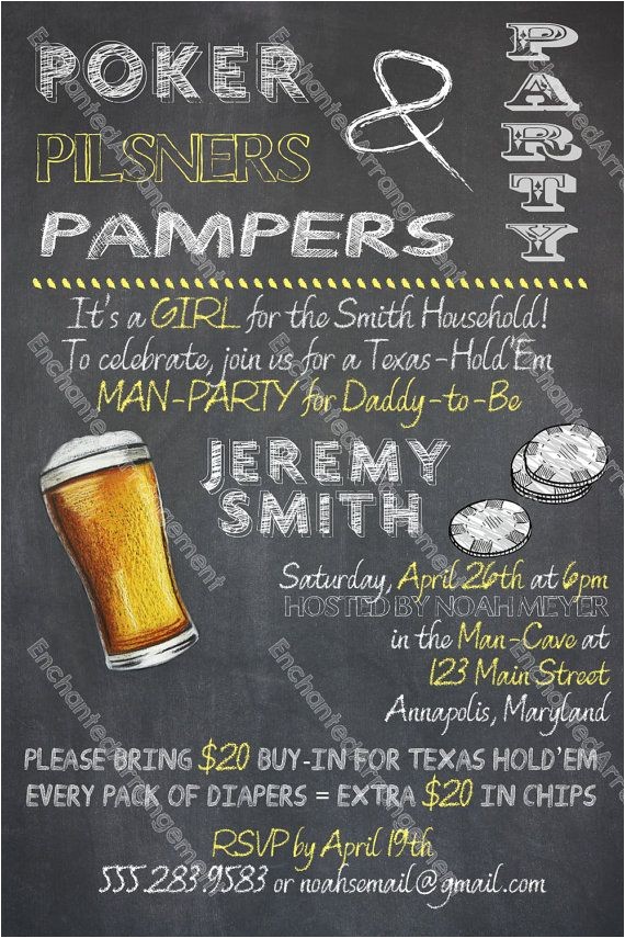 Diaper Poker Party Invitations 32 Best Diaper Poker Party Images On Pinterest Diaper