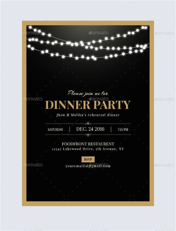 Dinner Party Invitation Templates Free Download 47 Dinner Invitation Templates Psd Ai Free Premium
