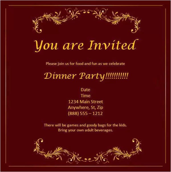 Dinner Party Invitation Templates Free Download 52 Meeting Invitation Designs Free Premium Templates