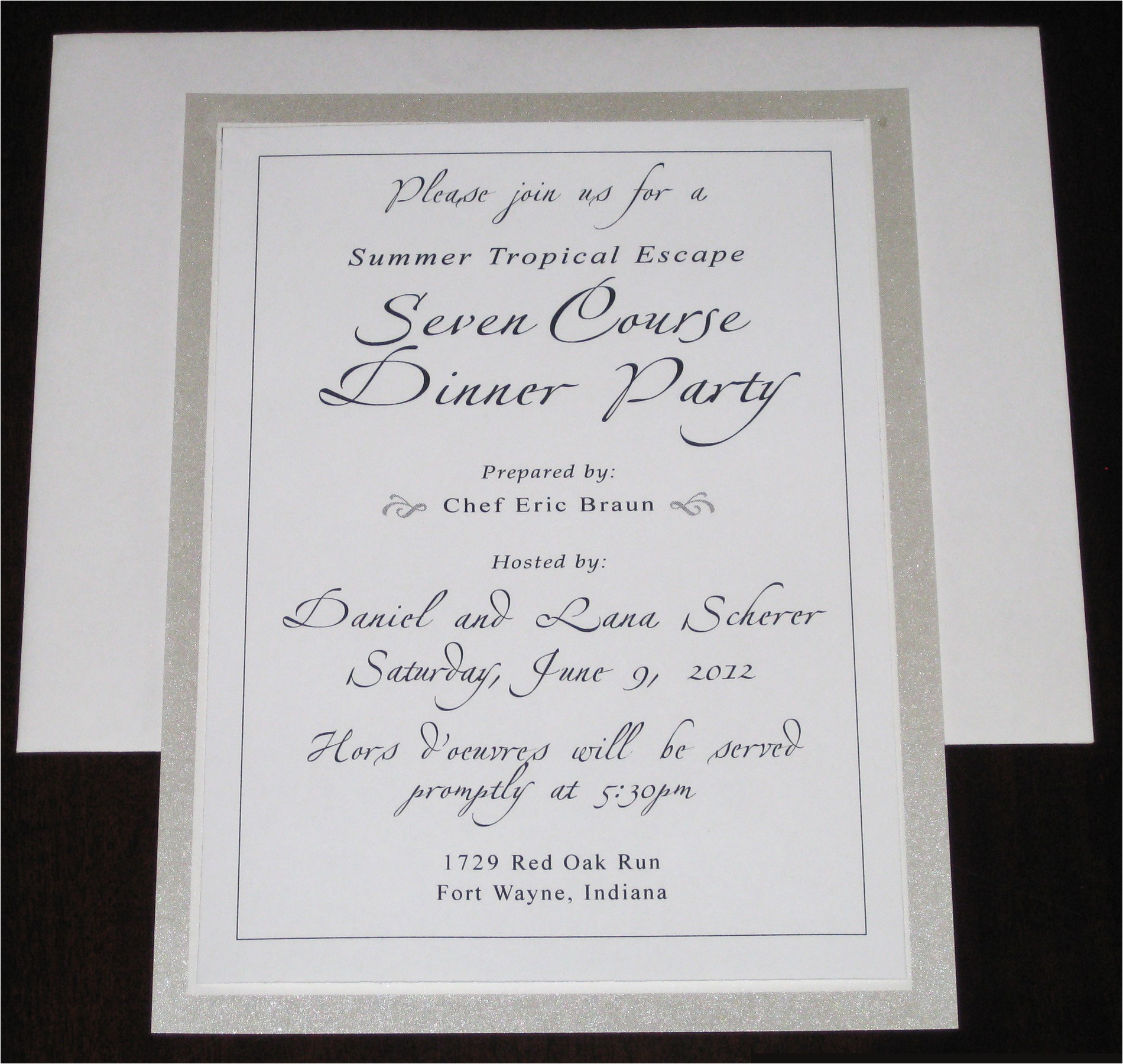 Dinner Party Invite Wording Birthday Dinner Party Invitation Wording Cimvitation