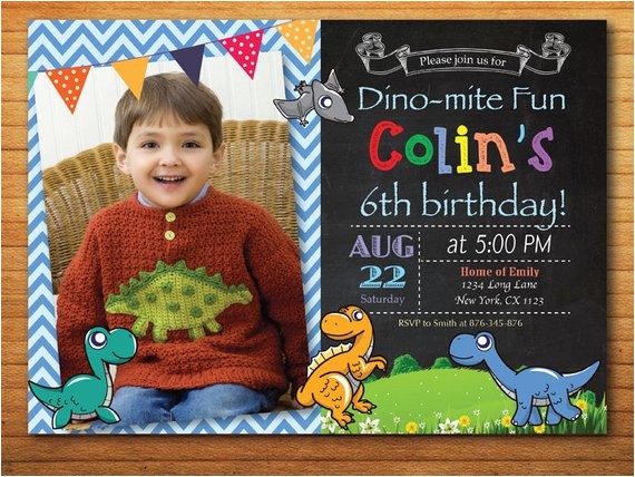 Dinosaur 1st Birthday Party Invitations Dinosaur Birthday Invitation Boy Dinosaur Party Invite