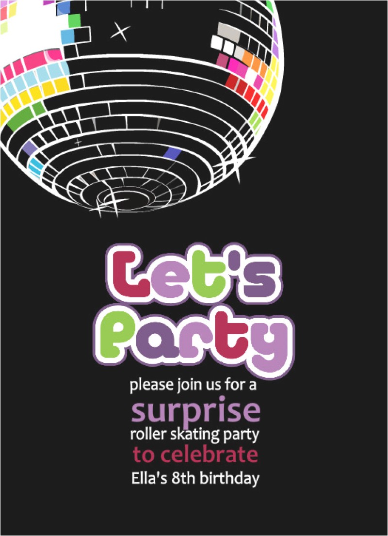 Disco Party Invites Printable Free Printable Disco Party Invitation orderecigsjuice Info
