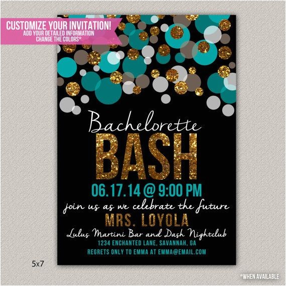 Diy Bachelorette Party Invitations Bachelorette Bash Bachelorette Party Invitation Custom