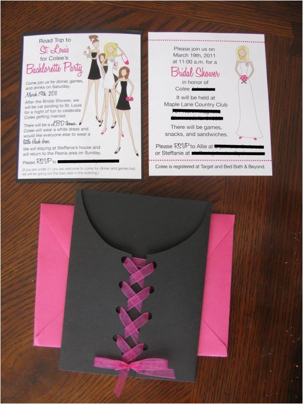 Diy Bachelorette Party Invitations Shower Bachelorette Invite Diy by My Sister