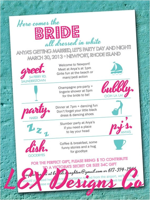 Diy Bachelorette Party Invitations Unavailable Listing On Etsy