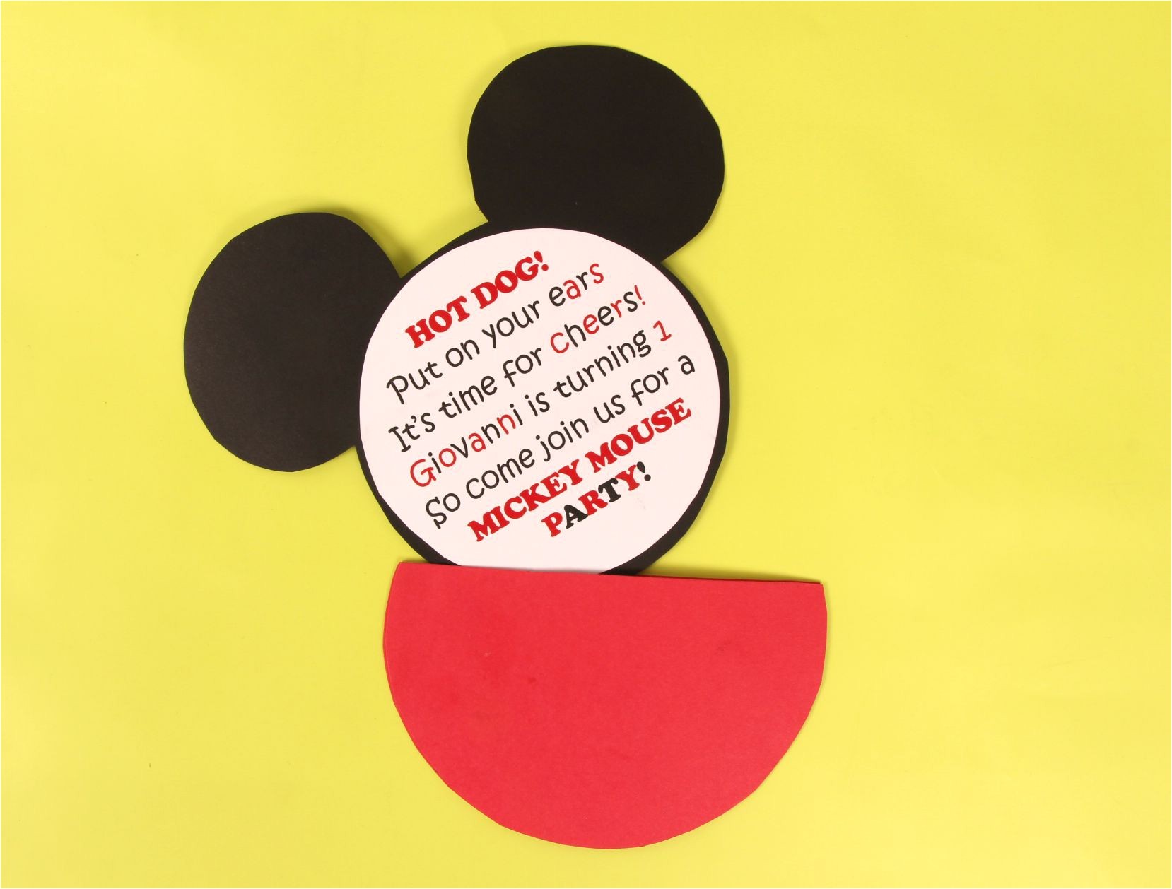 Diy Mickey Mouse Party Invitations A Diy Mickey Mouse Party Invitation Idea for A Mickey