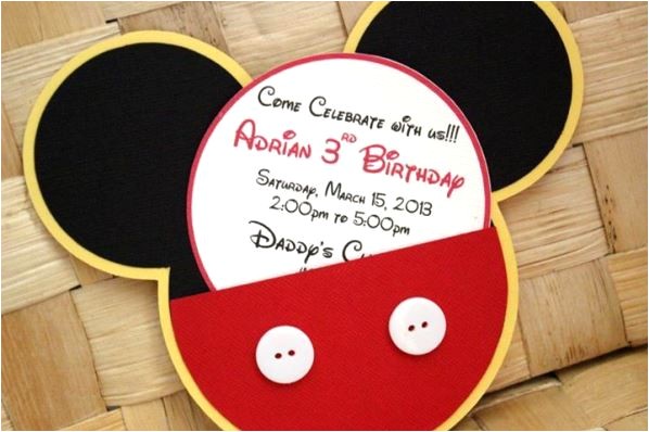 Diy Mickey Mouse Party Invitations Mickey Mouse Birthday Party Ideas Pink Lover