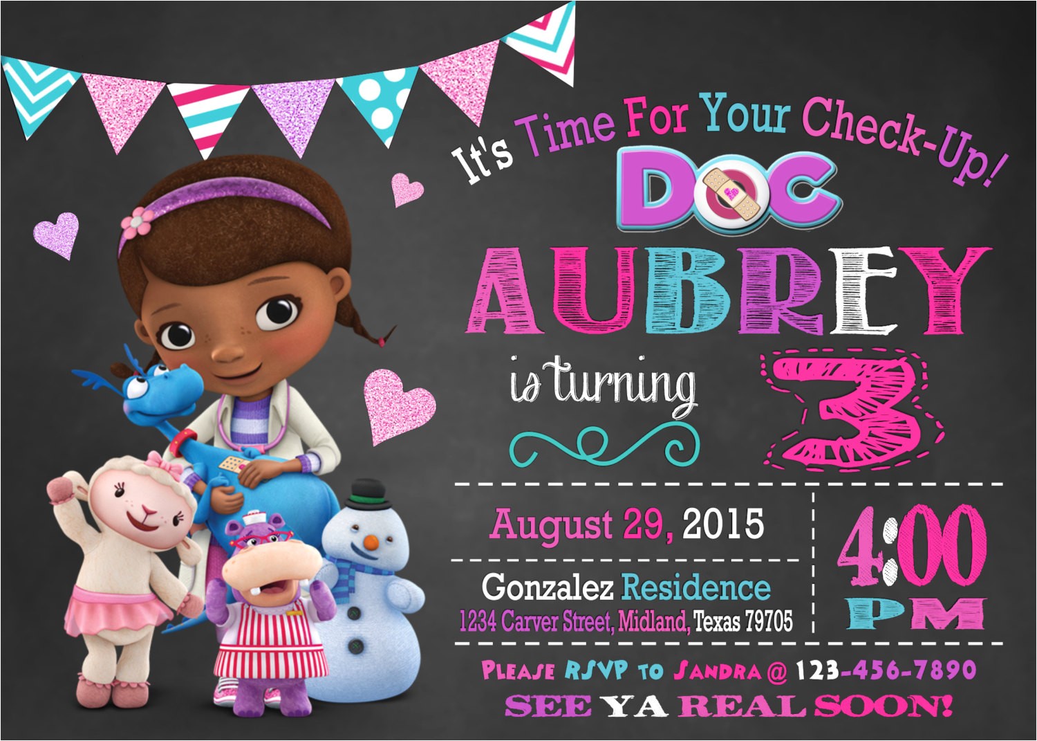 Doc Mcstuffins Party Invites Doc Mcstuffins Party Invitations Doc Mcstuffins Party