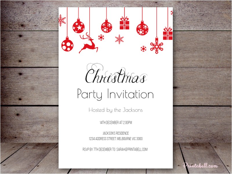 Editable Holiday Party Invitation Editable Holiday Invitations Printabell Create