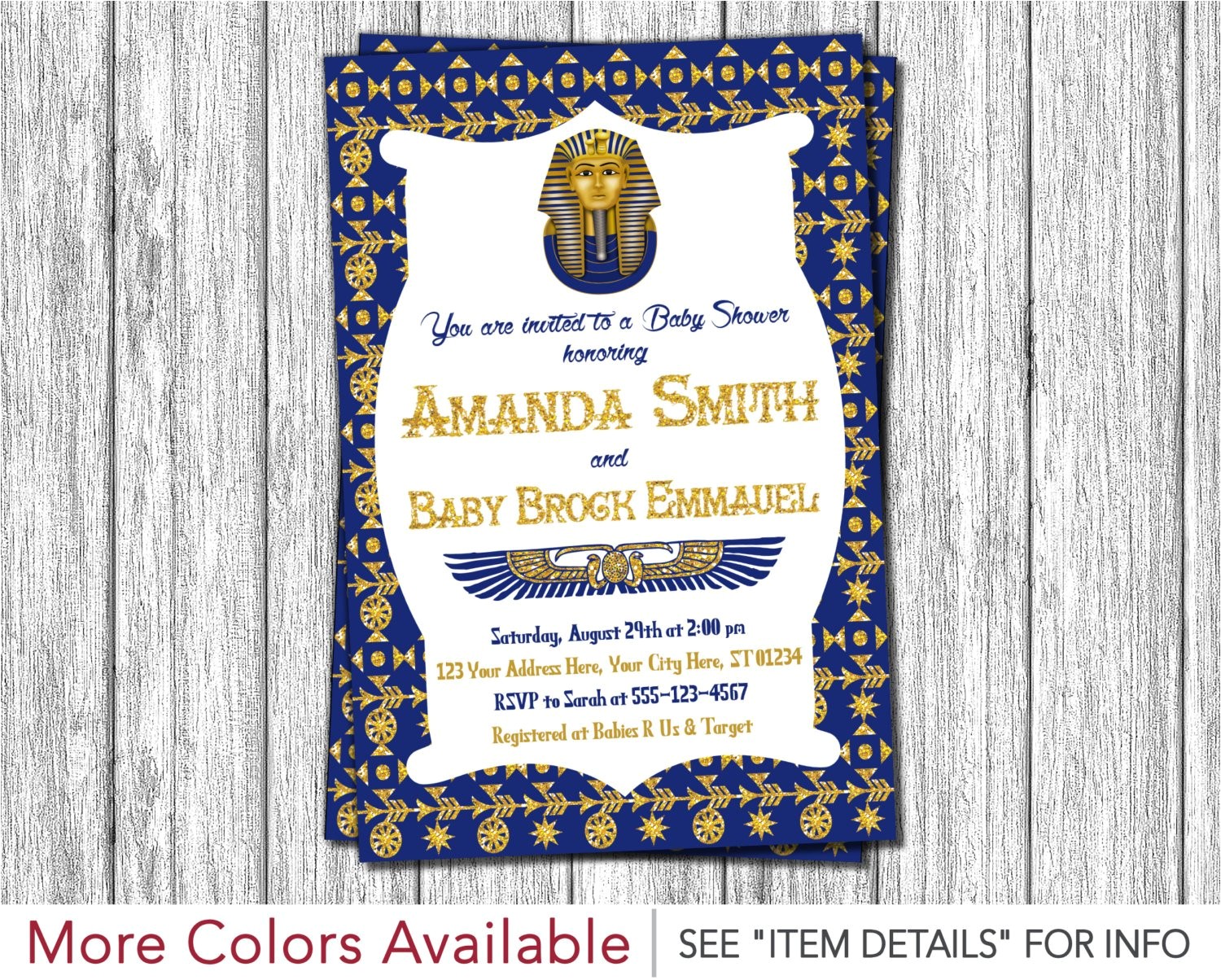 Egyptian Party Invitations Egyptian Baby Shower Invitation Egyptian theme Invitation Egyptian Party Invitations Egyptian Baby Shower Invitation Egyptian theme Invitation