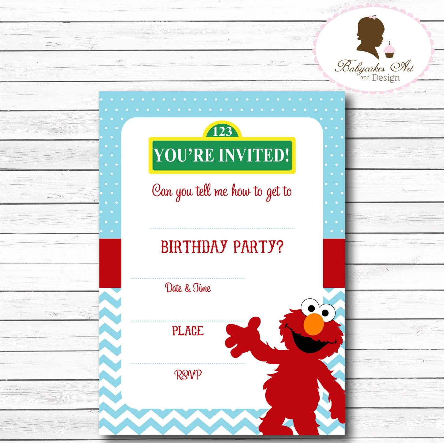 Elmo 1st Birthday Party Invitations Instant Download Elmo Invitation Elmo 1st Birthday by