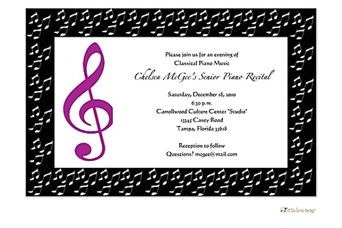 Email Party Invitations with Music Music Party Invitations Oxsvitation Com
