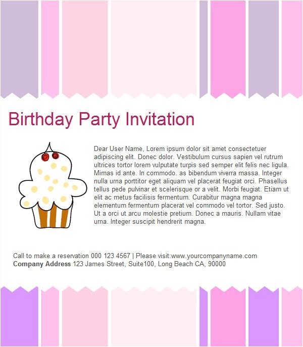 Email Party Invites Birthday Invitation Email Template 23 Free Psd Eps