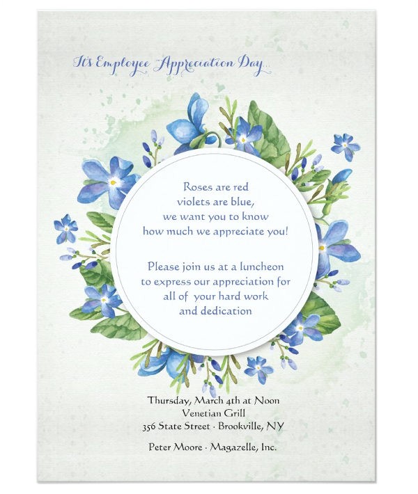 Employee Appreciation Party Invitation 43 event Invitation Templates Psd Ai Free Premium