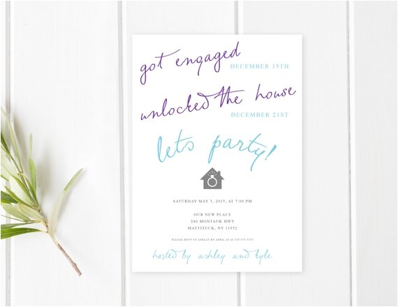 Engagement and Housewarming Party Invitations Engagement Party Invitation Housewarming Party Invitation Engagement and Housewarming Party Invitations Engagement Party Invitation Housewarming Party Invitation