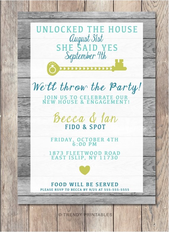 Engagement Housewarming Party Invitations Engagement Party Invitation Housewarming Party by Engagement Housewarming Party Invitations Engagement Party Invitation Housewarming Party by