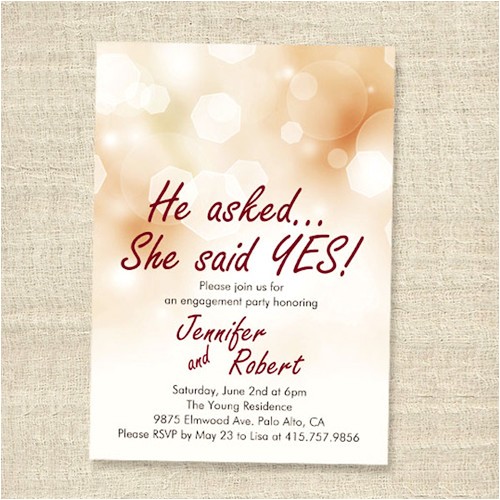 Engagment Party Invitations Affordable Shimmery Elegant Engagement Party Invitation