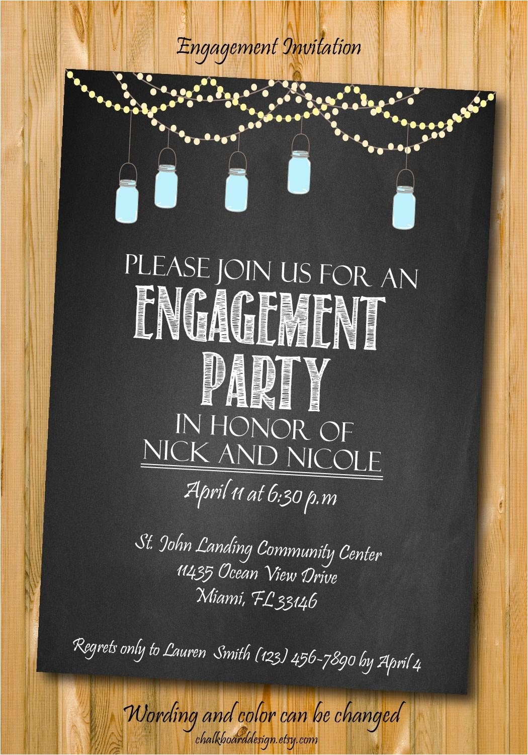Engagment Party Invitations Engagement Invitation Engagement Party Invitation Custom