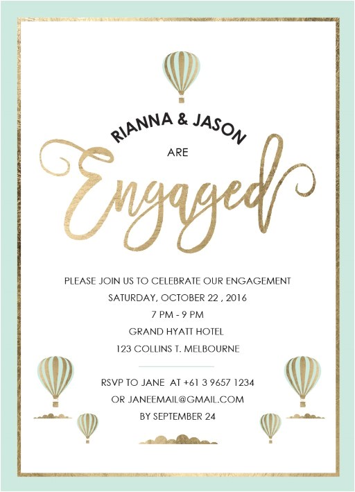 Engagment Party Invitations Engagement Party Invitations Design It Online Paperlust