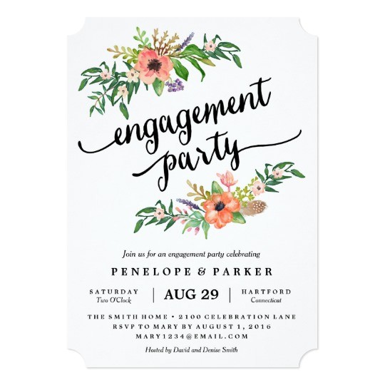Engagment Party Invites Boho Engagement Party Invitation Zazzle Com Au