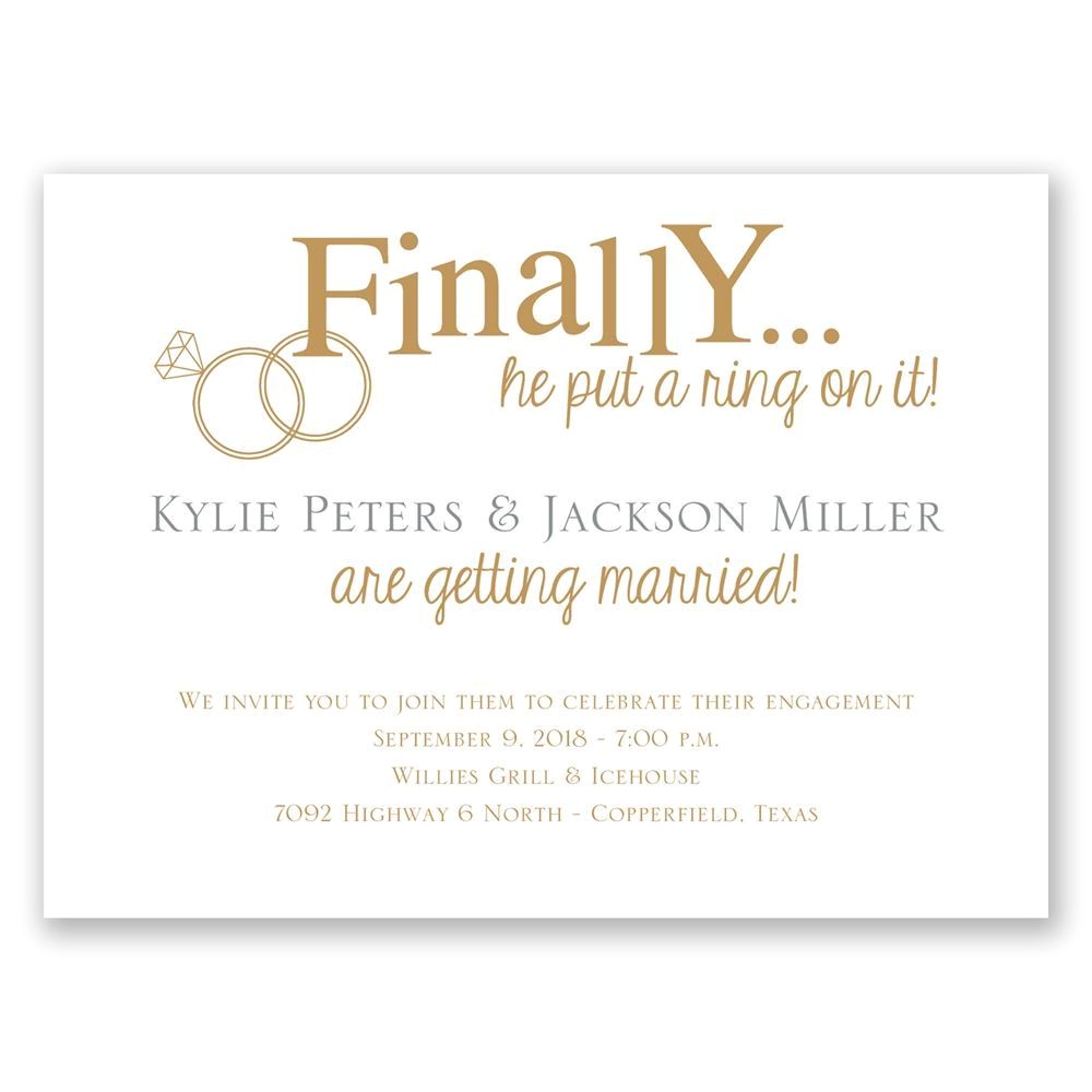 Engagment Party Invites Finally Petite Engagement Party Invitation Invitations