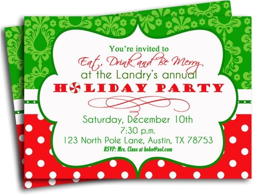Etsy Christmas Party Invitations Items Similar to Christmas Party Invitation Printable