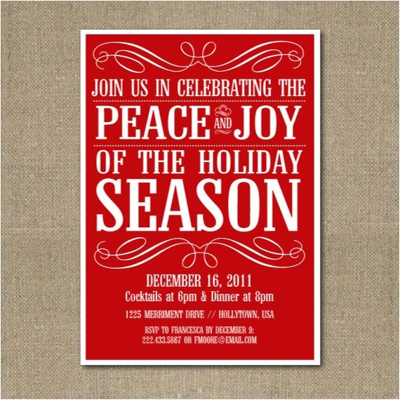 Etsy Christmas Party Invitations Items Similar to Printable Christmas Party Invitation On Etsy