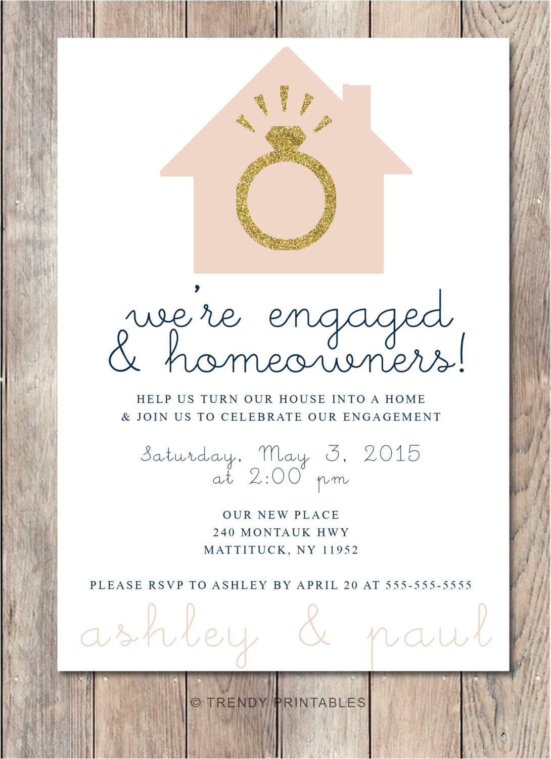 Etsy Engagement Party Invites Engagement Party Invitation Housewarming Party Invitation