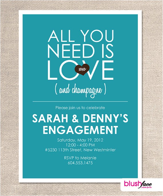 Etsy Engagement Party Invites Engagement Party Invitation Www Etsy Com Shop Blushface