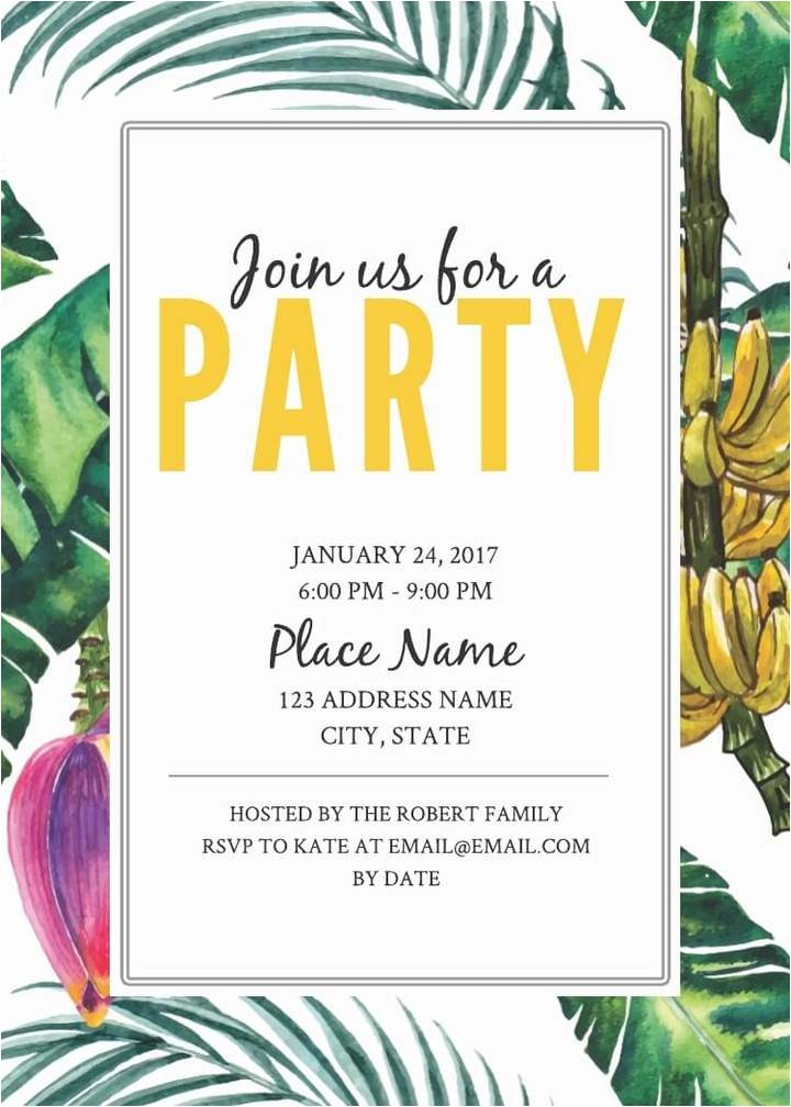 Event Photo Cards Party Invitations 16 Free Invitation Card Templates Examples Lucidpress
