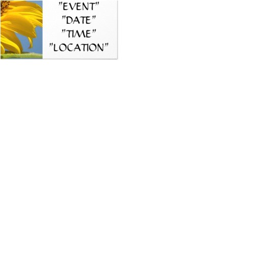 Event Photo Cards Party Invitations Sunflower Invitation Cards Party Invitations event Zazzle