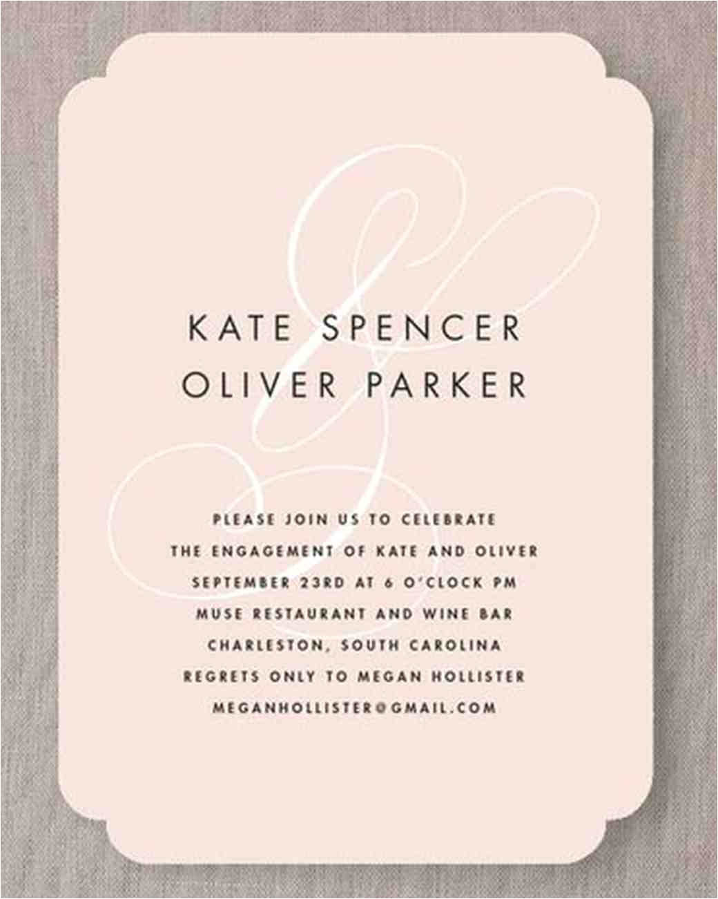 Evite Engagement Party Invitations 15 Engagement Party Invitations Martha Stewart Weddings