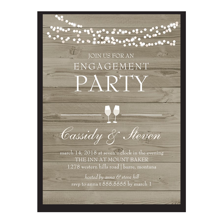 Evite Engagement Party Invitations Rustic Country Barn Wood Engagement Party Invitation