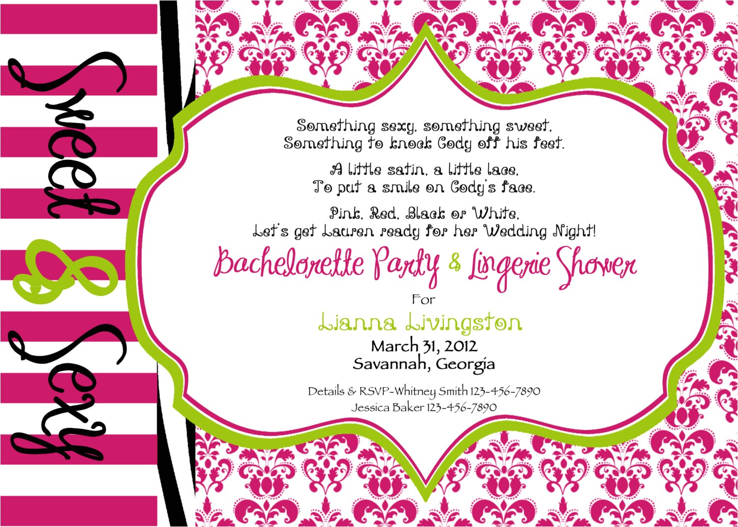 Examples Of Bachelorette Party Invitation Wording Bachelorette Party Invitation Wording Modern Designs