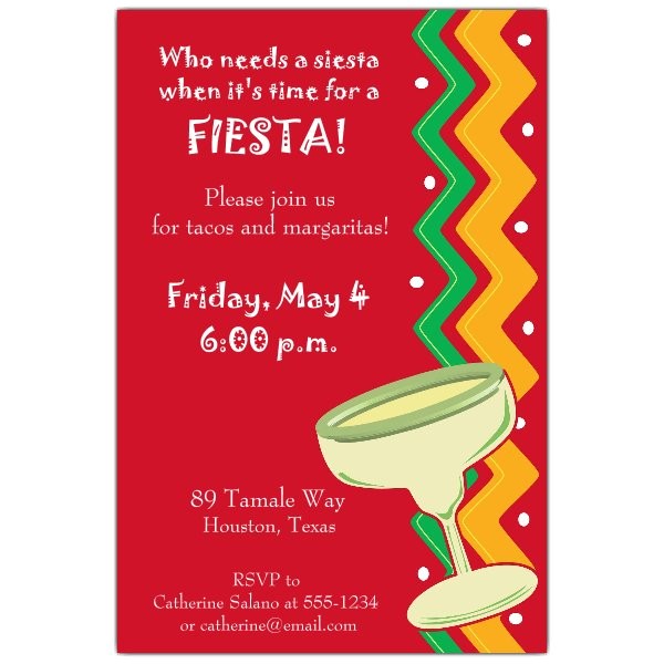 Fiesta Christmas Party Invitations Fiesta Fiesta Invitations Paperstyle
