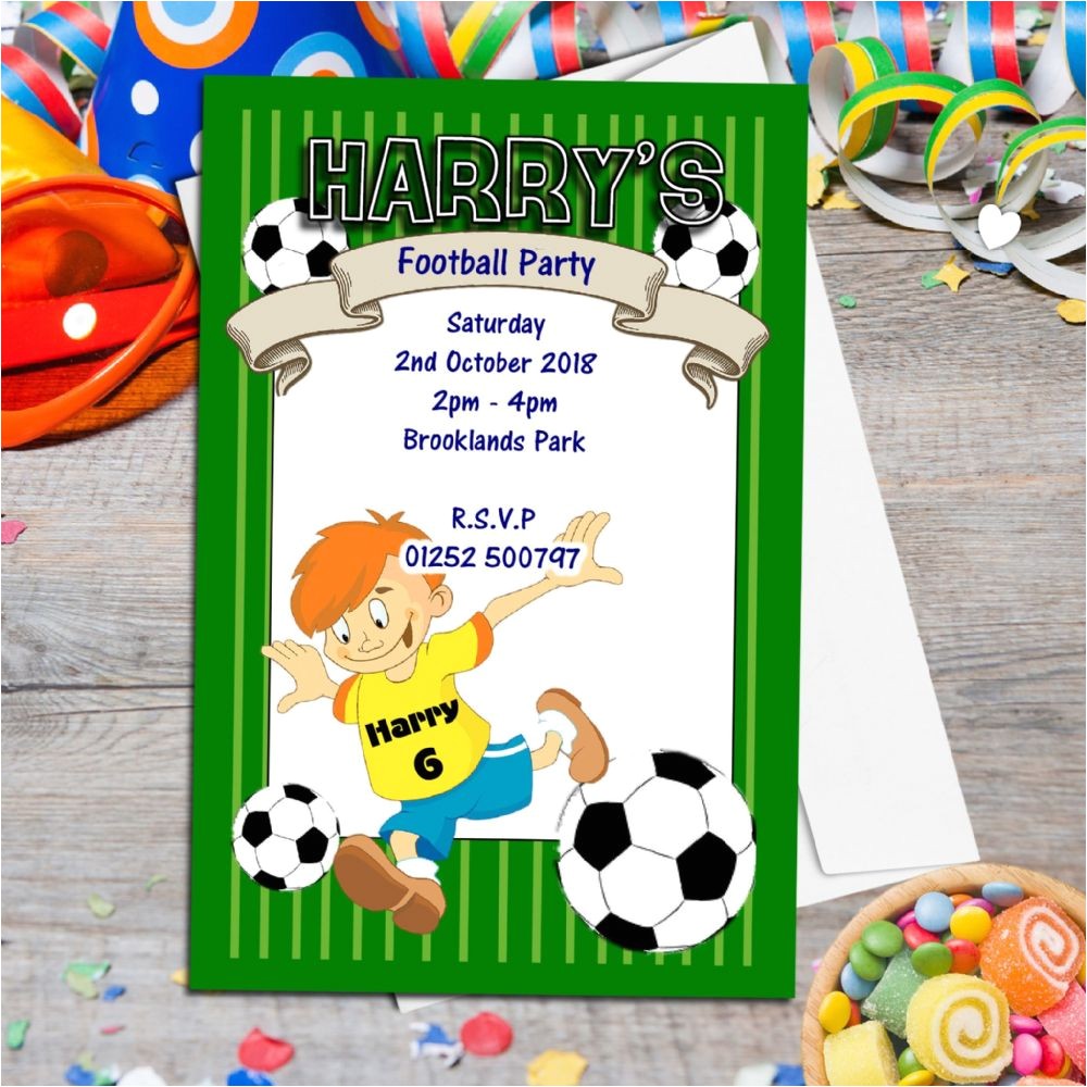 Flag Football Party Invitations 10 Personalised Football Birthday Party Invitations N40 Flag Football Party Invitations 10 Personalised Football Birthday Party Invitations N40