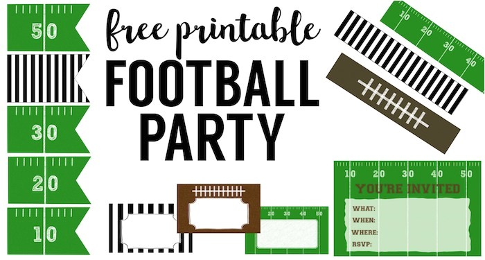 Flag Football Party Invitations Free Printable Football Decorations Football Party Flag Football Party Invitations Free Printable Football Decorations Football Party