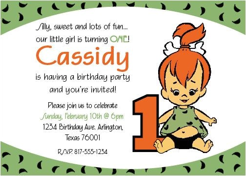 Flintstones Party Invitations Pebbles Flintstone Quotes Quotesgram