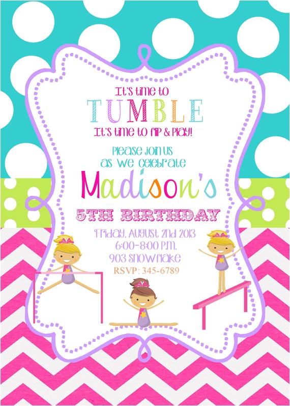 Free Gymnastics Party Invitation Templates 7 Best Images Of Gymnastic Birthday Invitations Printable