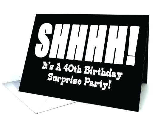 Free Online Surprise Birthday Party Invitations Surprise 40th Birthday Invitations Elegant Surprise