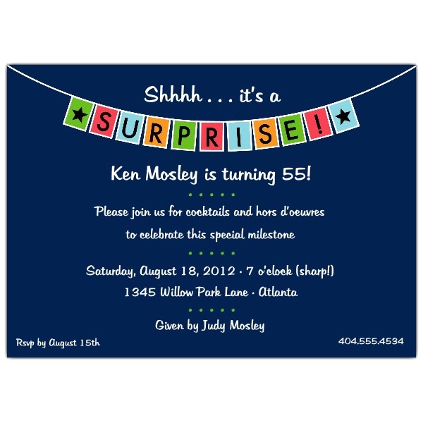Free Online Surprise Birthday Party Invitations Surprise Birthday Invitations Templates Free