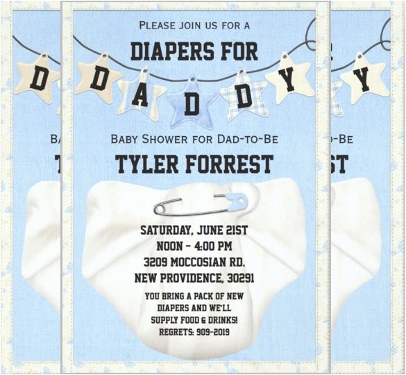 Free Printable Diaper Party Invitation Templates 35 Diaper Invitation Templates Psd Vector Eps Ai
