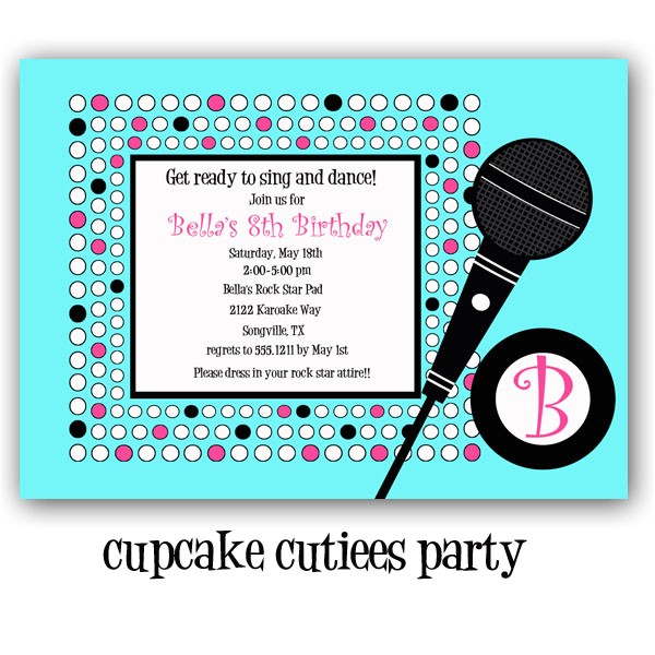Free Printable Karaoke Party Invitations Cupcake Cutiees New Invitations Party Store Free Printable Karaoke Party Invitations Cupcake Cutiees New Invitations Party Store