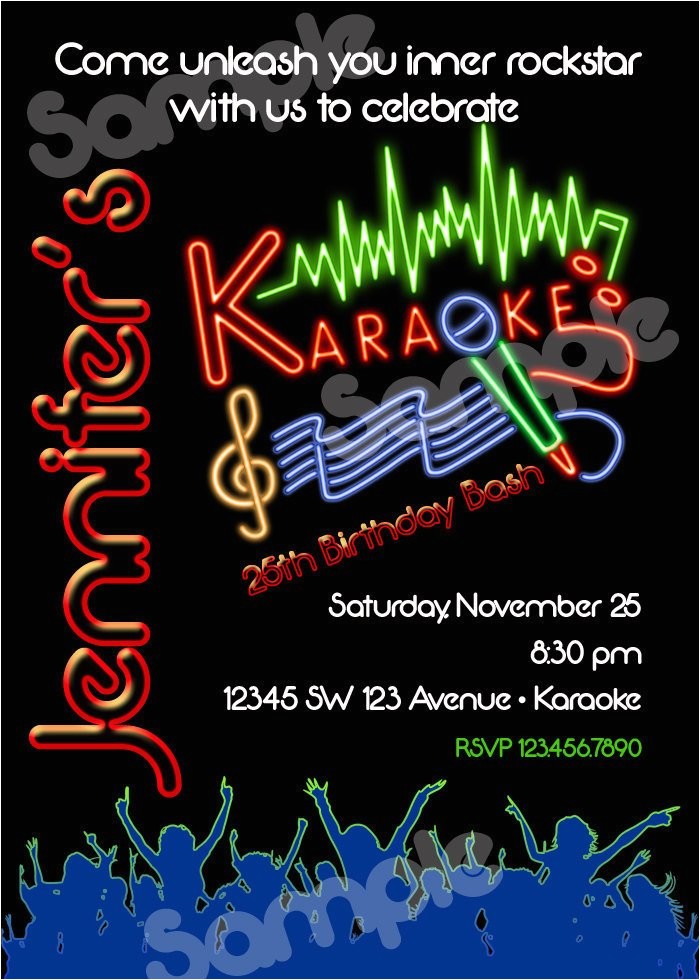 Free Printable Karaoke Party Invitations Karaoke Birthday Invitation Printable File Diy Karaoke Free Printable Karaoke Party Invitations Karaoke Birthday Invitation Printable File Diy Karaoke