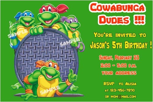 Free Printable Ninja Turtle Party Invitations Free Printable Teenage Mutant Ninja Turtles Birthday