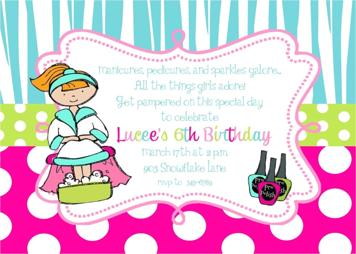 Free Printable Spa Party Invitations Free Printable Spa Birthday Party Invitation